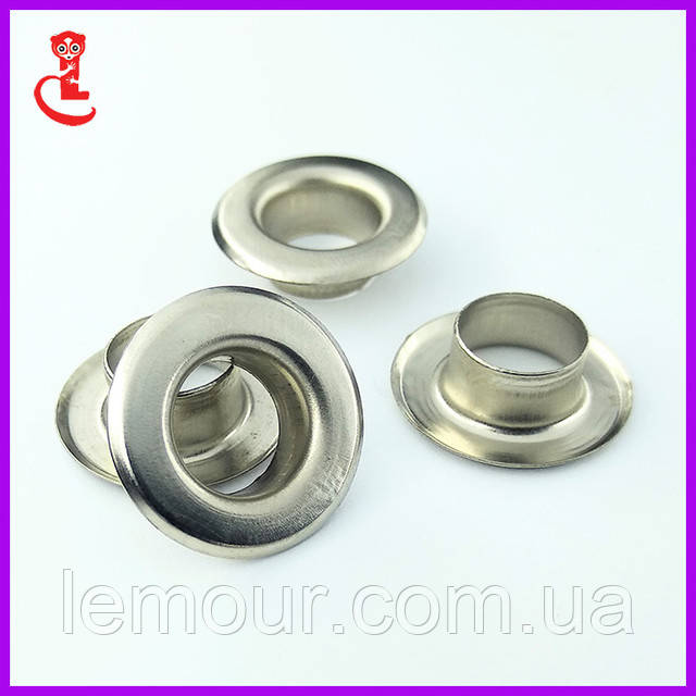 люверси для одягу 10 мм нікель заклепка люверс 10 мм нікель