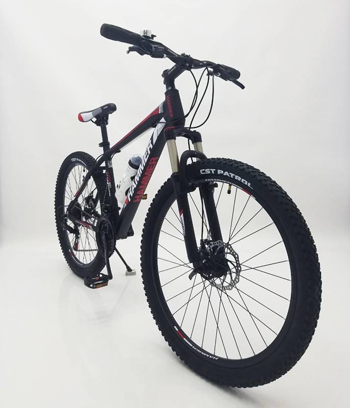 Гірський підлітковий велосипед S200 HAMMER чорно-червоний 26 дюймів, фото 1