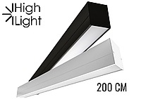 Лінійний світлодіодний світильник на підвісах TurnOn 60W 3000K/4000K/5000K Cree (USA) 2000х48х60
