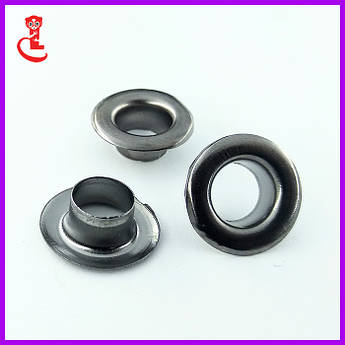 Люверс для тканини 8 мм. Темний нікель (1000 шт/уп)