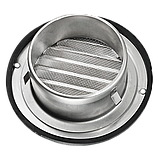 Решітка вентиляційна МВМ 100 б Н металева кругла, фото 2