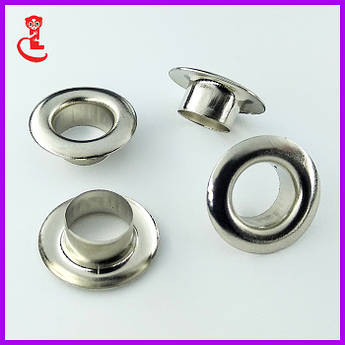 Люверс для шнурків 8 мм. Нікель (1000 шт/уп)