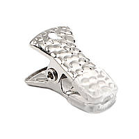 Шпилька для волосся, Качка, Крокодил, Срібний тон, 2.4 cm x 1 cm