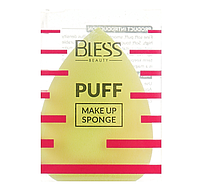 Спонж-капля, жёлтый Bless Beauty PUFF Make Up Sponge