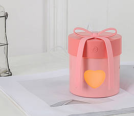 Зволожувач повітря 350 мл ультразвуковий Подарунок. Зволожувач повітря у вигляді подарунка з підсвічуванням