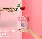 Зволожувач повітря 350 мл ультразвуковий Подарунок. Зволожувач повітря у вигляді подарунка з підсвічуванням, фото 6
