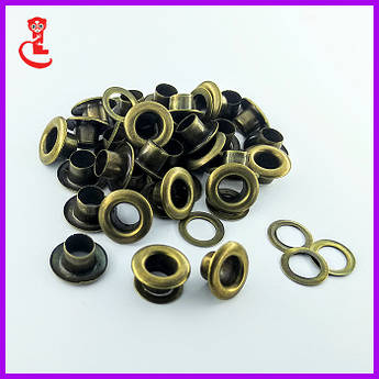 Люверс для шкіри 6 мм. Антик (5000 шт/уп)