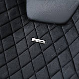 Накидки на сидіння авто 3D ELEGANT TORINO 700 125 коричневі (алькантара + екошкіра) ПОЛЬША, фото 3