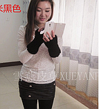 Норкові рукавиці, рукавиці норцеві 20 см. Хутро з хутра норки чорні, фото 4