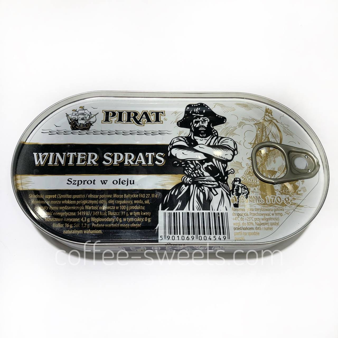 Шпроти "PIRAT" в олії 170 г