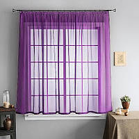 Тюль-вуаль для кухонного окна "Вита", Фиолетовый