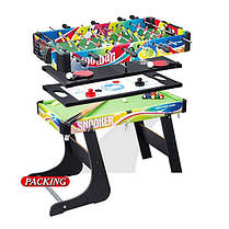 Настільна гра 4 в 1 футбол, аерохокей, більярд, настільний теніс розмір столу 76*41, фото 2
