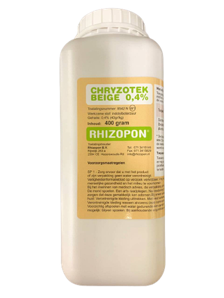 Ризопон бежевий/ Chryzotek Beige (0,4%) укорінювач, 400 г — найкращий укорінювач для рослин Rhizopon BV, фото 2