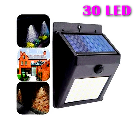 Ліхтар на сонячній батареї з постійним режимом освітлення SOLAR 30 LED