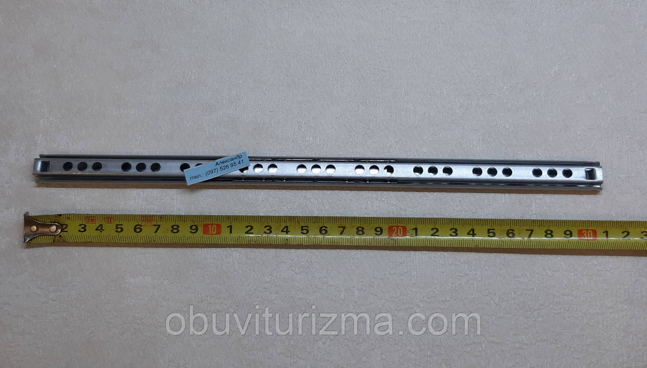 Меблева направляюча кулькова 310 мм 17мм, фото 1