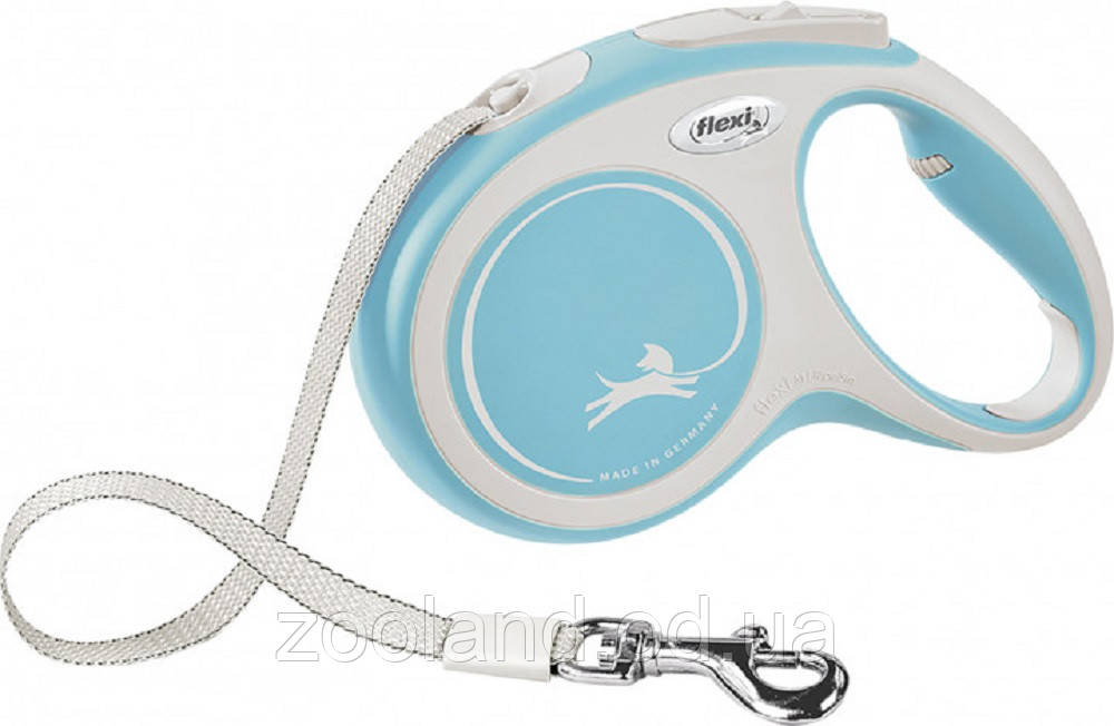 8043608 Flexi Рулетка New Comfort M 5м до 25кг лента, бузковий