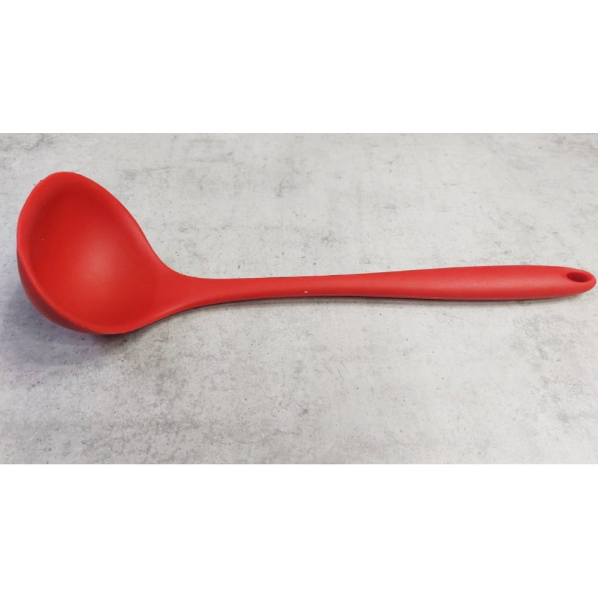 Половник силіконовий 29х9 см червоний Ytech 0492, фото 1