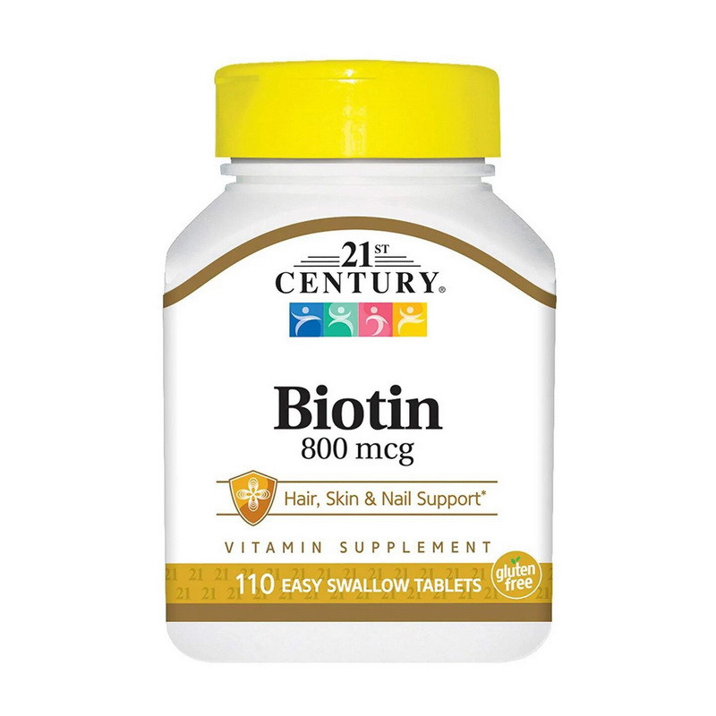 Біотин 21st століття BIOTIN 800 мкг 110 таблеток