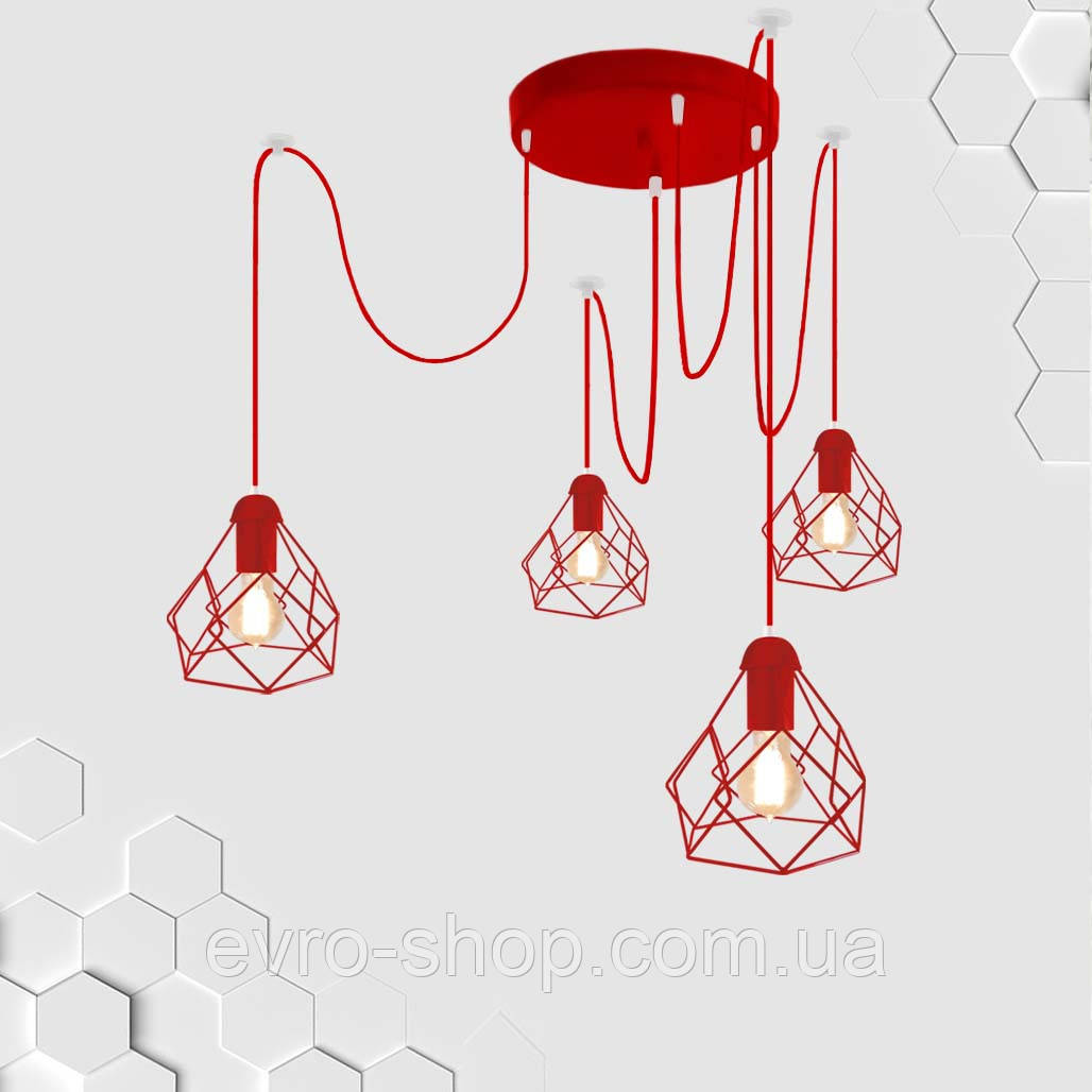 Подвесная люстра на 2-лампы SANDBOX-2 E27 чёрный, фото 1