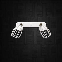 Спот поворотний на 2-лампи CUP-2 GU10 білий бра