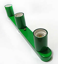 Світильник бра настінно-стельовий на 3-лампи BASE-3 E27 зелений