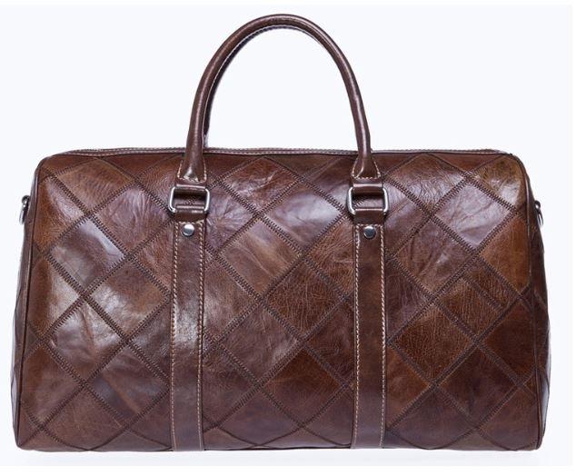 Дорожньо-спортивна сумка унісекс Vintage 14752 Коричнева. Натуральна шкіра