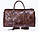 Дорожньо-спортивна сумка унісекс Vintage 14752 Коричнева. Натуральна шкіра, фото 9