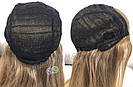 💎Натуральний жіночий парик баклажан з чубчиком, натуральний волосся 💎, фото 9