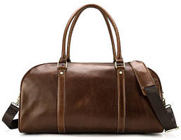 Стильна дорожня сумка унісекс 14896 Vintage Коричнева. Натуральна шкіра флотар