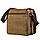 Текстильна сумка для ноутбука 13 дюймів через плече Vintage 20190 Коричнева, фото 2