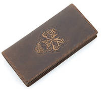 Бумажник мужской Vintage 14384 в винтажном стиле Коричневый. Натуральная кожа