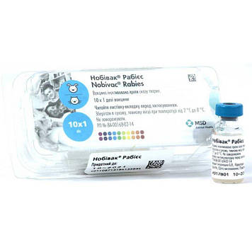 Вакцина Нобівак Рабиес проти сказу тварин - 1 доза