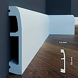 Ударостійкий плінтус LPC-06 Cezar з дюрополімера висотою 69 мм. Польща. Доставка, фото 2