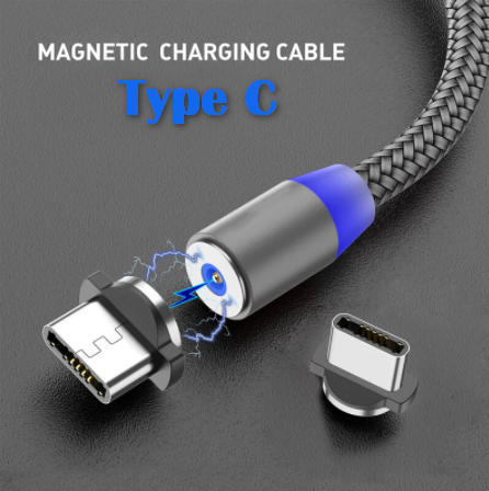 Магнітний кабель USB -Type-C Grey