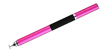 Стилус ручка Pencil 2 в 1 для рисования для планшетов и смартфонов Розовый