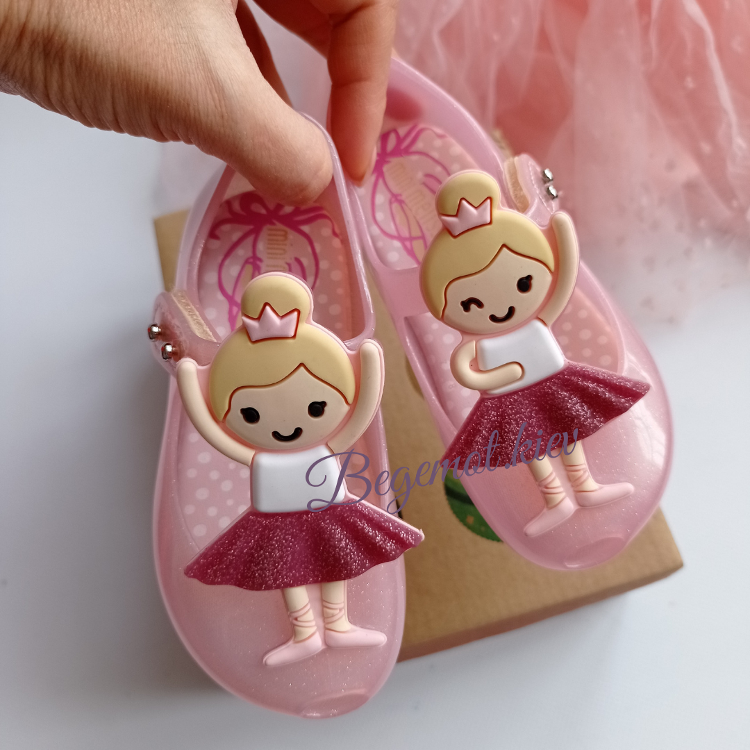 Сандалі міні меліса Mini Melissa Блакитні Метелики