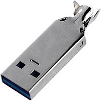 Штекер USB 3.0 тип A разборной, под шнур, без корпуса