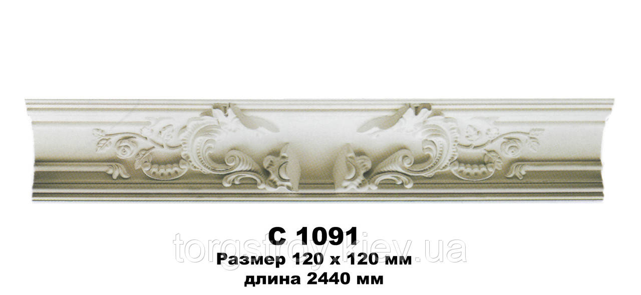 Карниз потолочный гибкий C1091 Flexi длина 2.44м, Gaudi Decor - фото 1 - id-p318514658