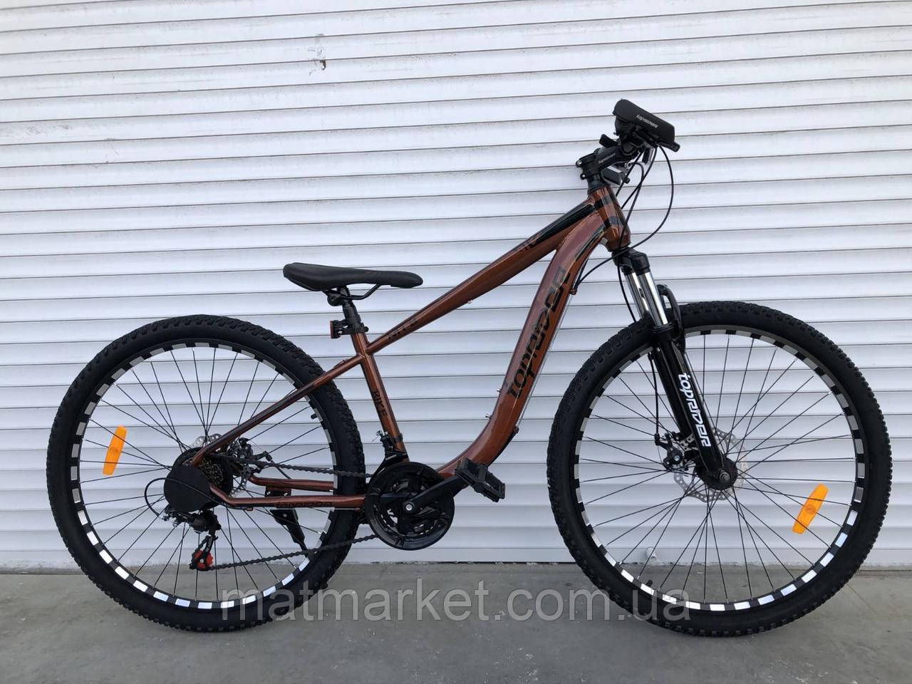 Велосипед спортивный TopRider Top-550 26" Shimano коричневий. Top Rider, фото 1