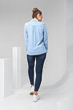 Сорочка для вагітних і годування 2138 1508 синя, фото 3
