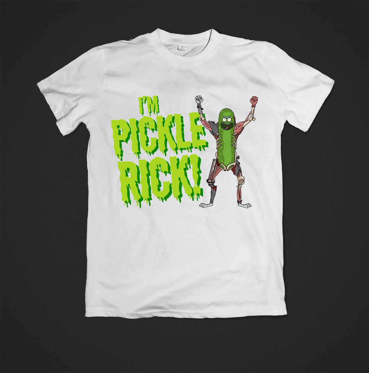 Футболка YOUstyle pickle rick 0690 XXL White