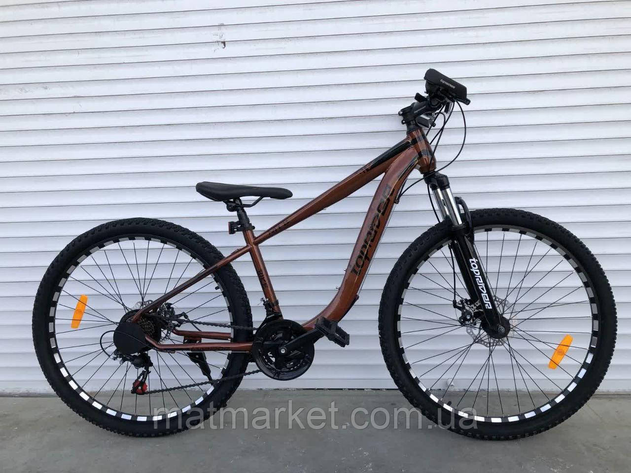 Велосипед спортивний TopRider — 550 29" Shimano Коричневий.