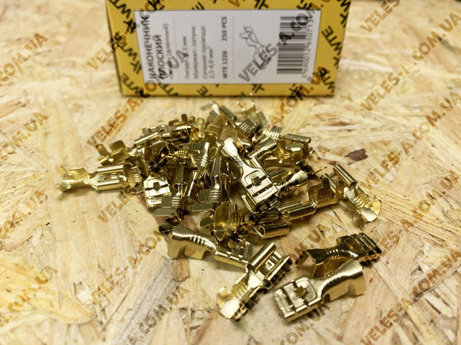 Клемма плоская (мама) 6,3 мм 250 шт WTE (ID#1356994457), цена: 396 ...