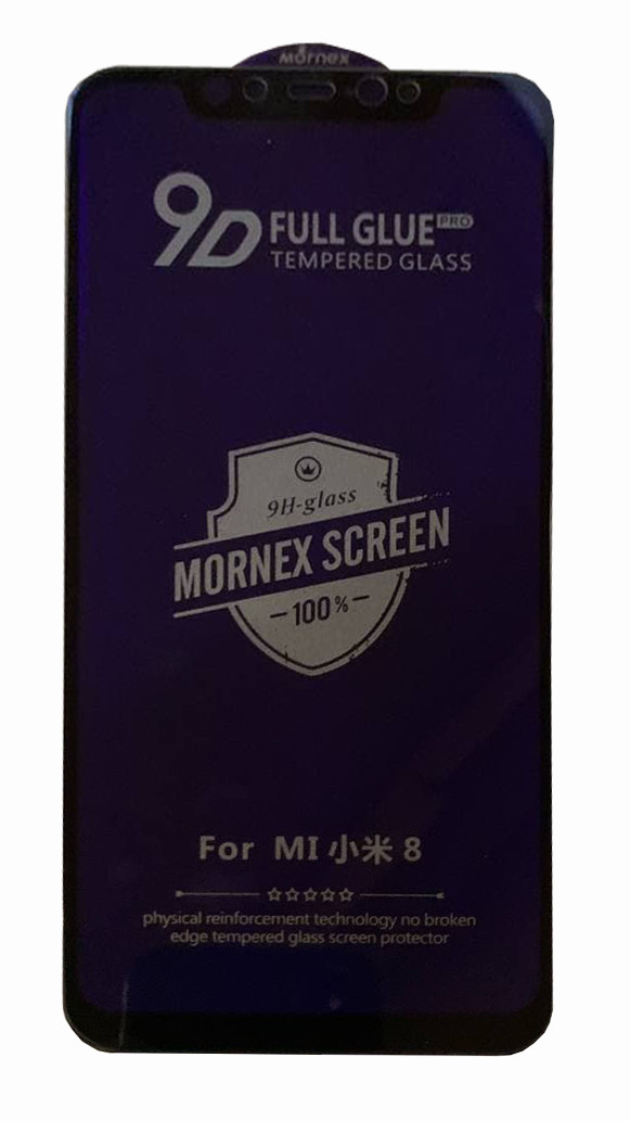 Захисне скло NoName для Xiaomi Mi 8 5D Чорний, фото 1