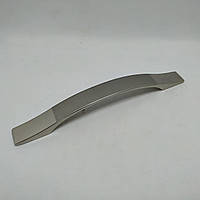 Ручка мебельная релинговая для шкафов дверок тумбочек Miradel 128 мм (хром-сатин) ручка меблева релінгова для
