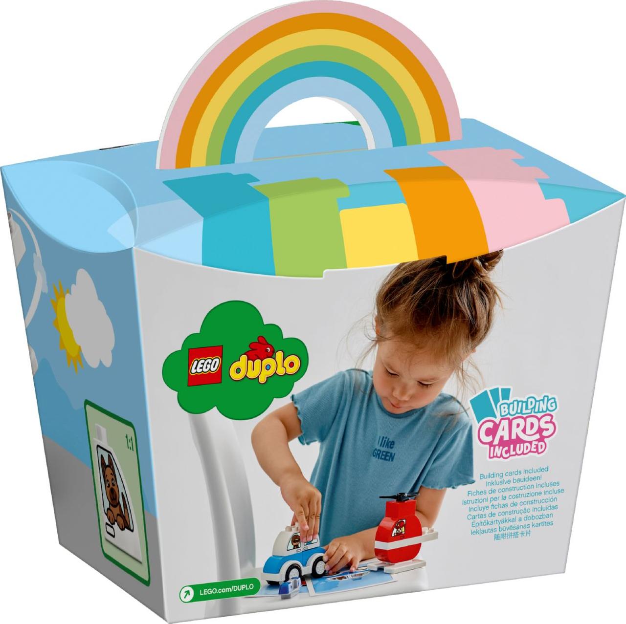 Lego Duplo Пожежний вертоліт і поліцейський автомобіль 10957