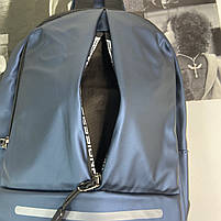 Чоловіча нагрудна сумка-слінг із плащової тканини на два відділення Синій, фото 7