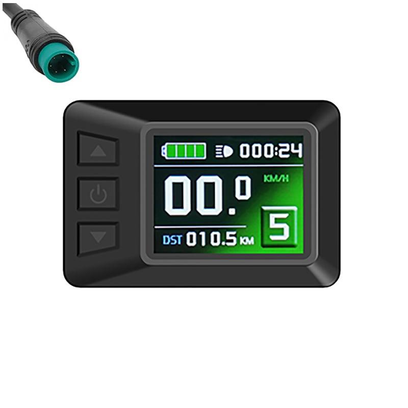 Дисплей LCD7C 24В/36В/48В з герметичним роз'ємом, фото 1