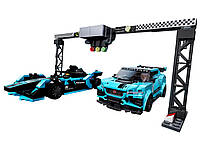 Lego Speed Champions Formula E Panasonic Jaguar Racing GEN2 car&Jaguar I-PACE eTROPHY 76898, фото 3
