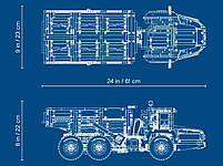 Lego Technic Самоскид Volvo 6х6 42114, фото 10